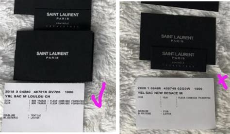 ysl fakes|ysl authenticity card.